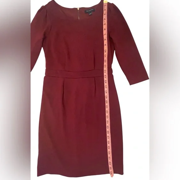 Banana Republic Elegant Burgundy Dress - Picture 2 of 8